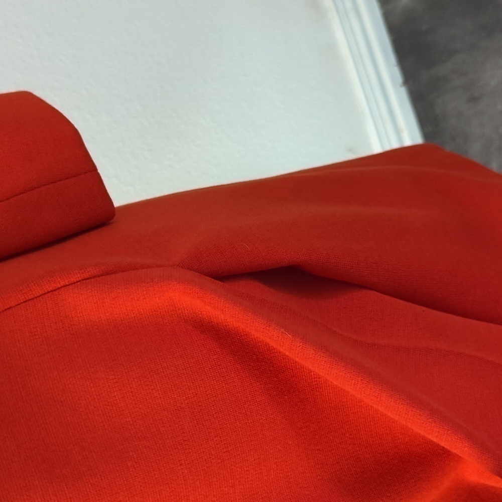 Vintage Butte Knit Wool Blend Mid Length Jacket Orange M retro mod preppy fall - Picture 5 of 6